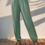 Joggers à taille élastique en patchwork Perfee Weave Band