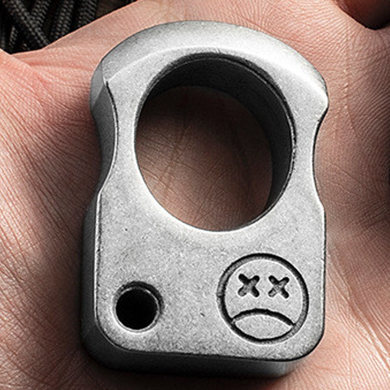Alloy Steel Outdoor Survival Tool EDC Tactical Tool Multifunctional Ring Pendant Ring Pendant Window Breaker Titanium Edc - Korvel