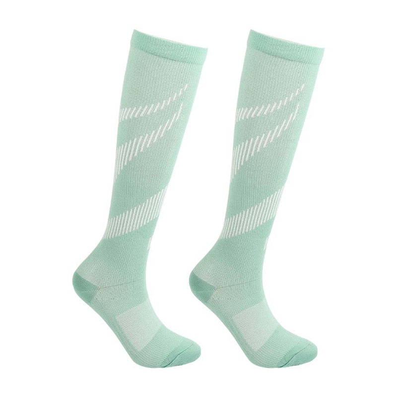 Compression Stocking Anti-slip Best for Basketball Football Outdoor Running  Socks Women Men Travel Compression Socks - Korvel