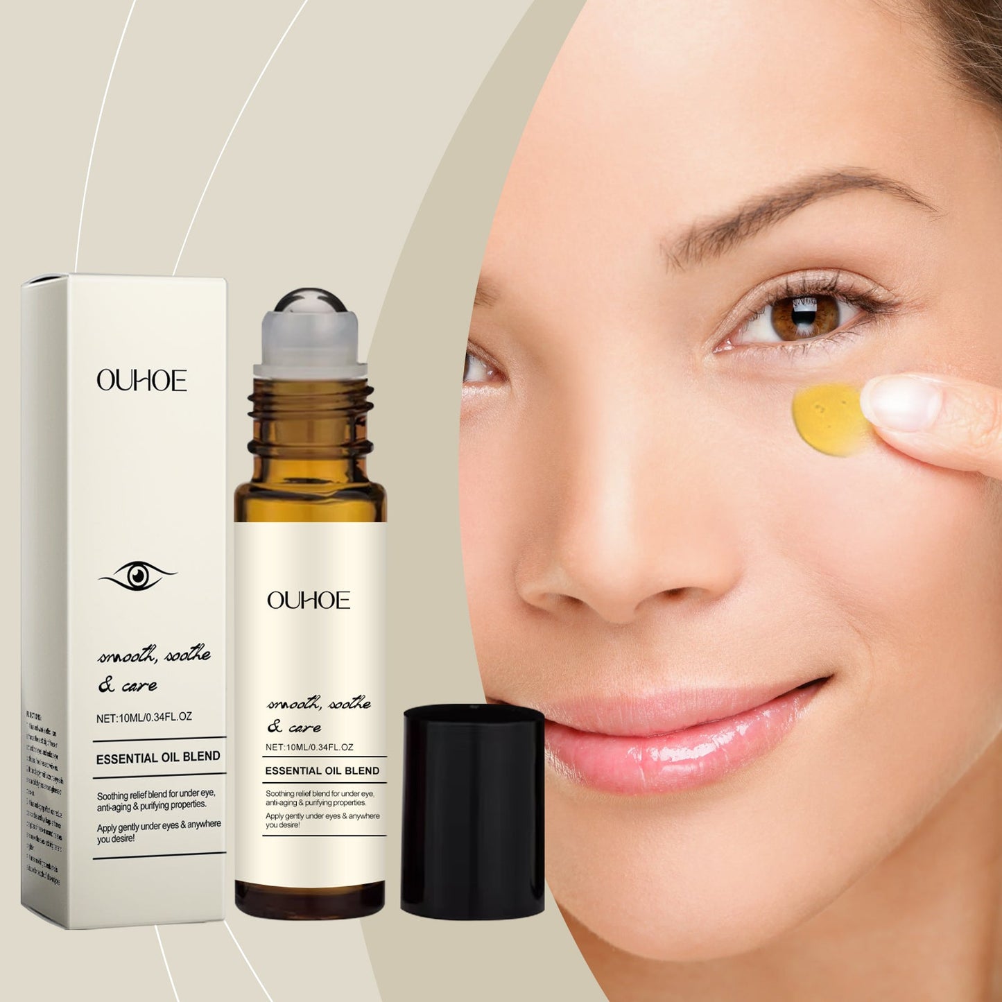 Firming Eye Ball Essential Oil, Gentle Care Firming Eye Skin Moisturizing And Hydrating Eye Care - Korvel