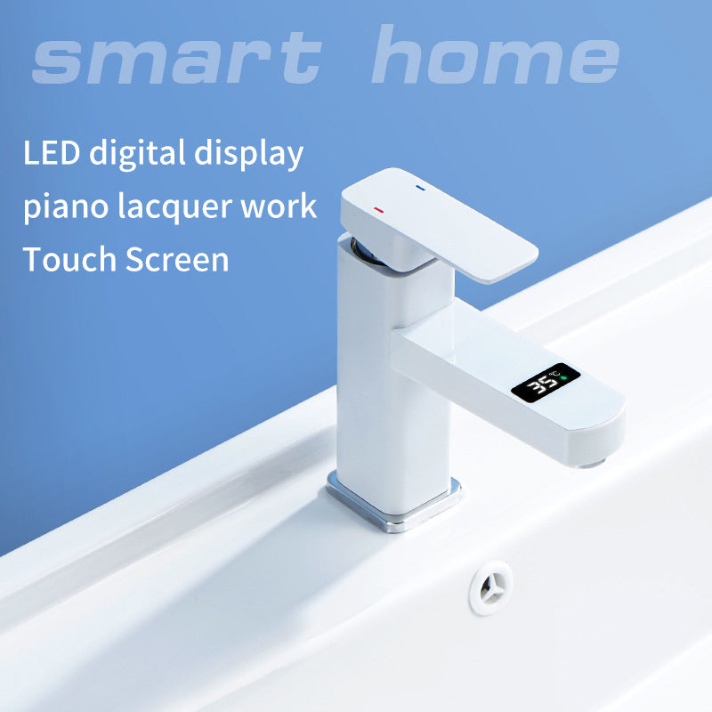Digital Display Temperature Control Faucet Hot And Cold Water Faucet - Korvel