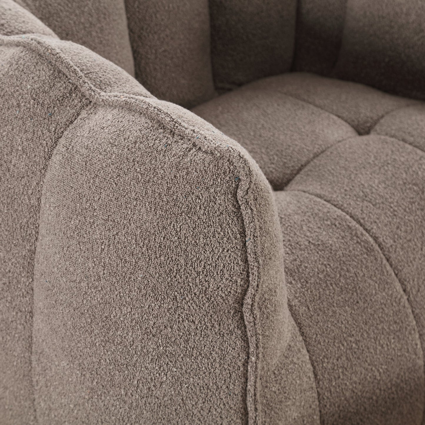 Soft Bean Bag Chair with High Resilient Foam(Chips)for living room and bedroom,Comfortable Square Lazy Sofa with Footstool - Korvel
