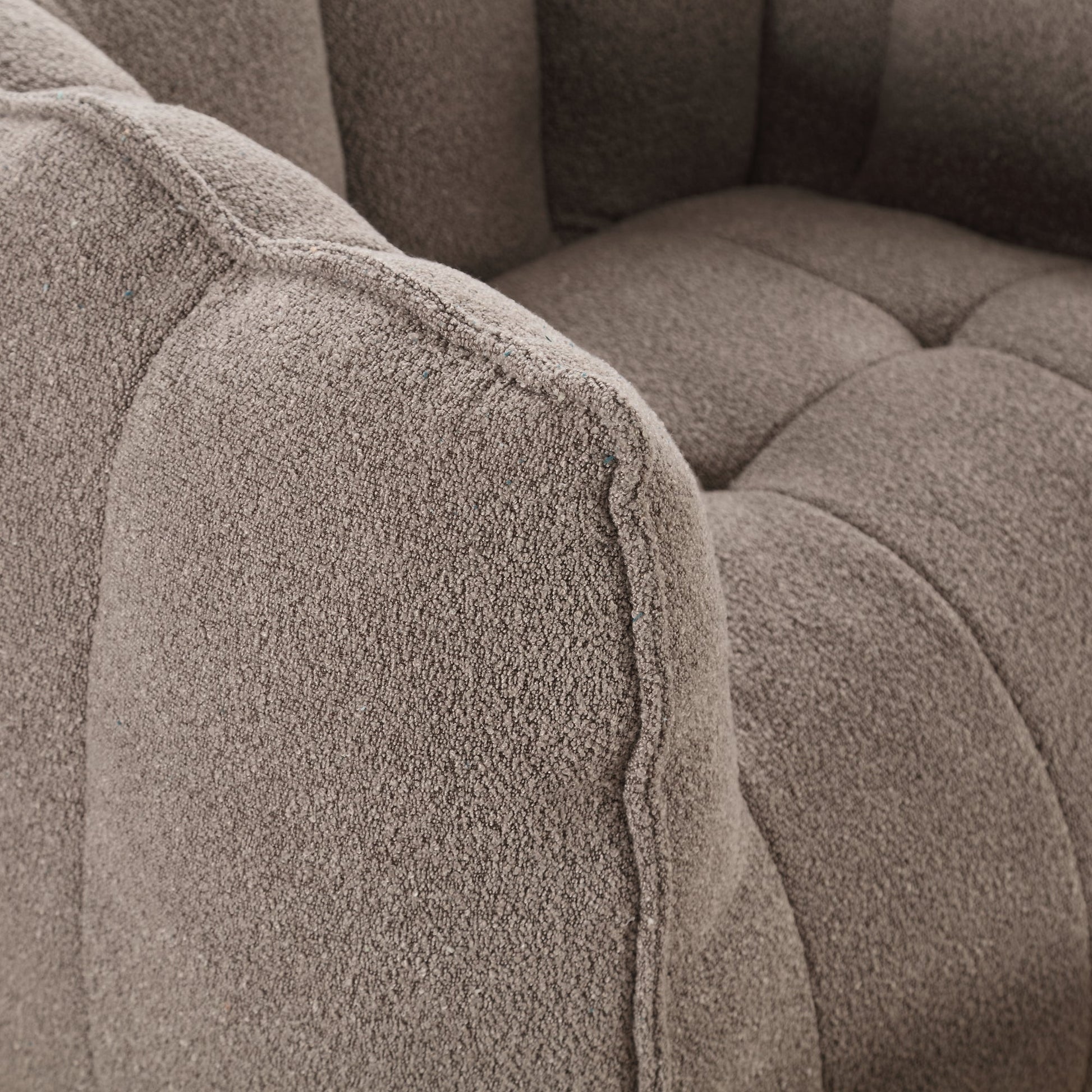 Soft Bean Bag Chair with High Resilient Foam(Chips)for living room and bedroom,Comfortable Square Lazy Sofa with Footstool - Korvel