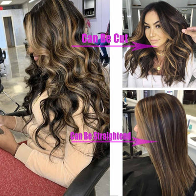 Premium European & American Lace Wig - Wavy Long Curly Style