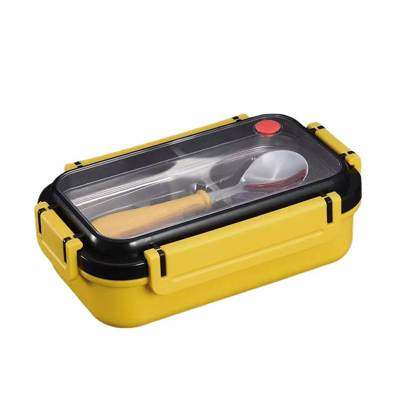Simple and stylish portable stainless steel heat preservation and anti-scalding partition lunch box - Korvel