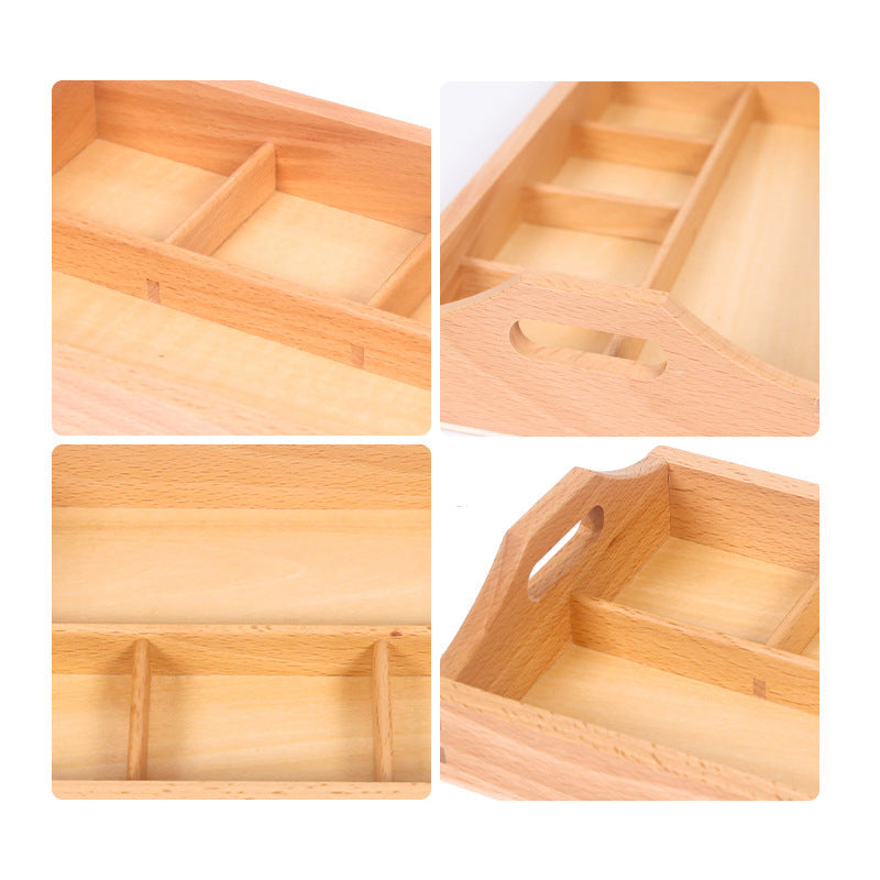 Montessori Daily Life Teaching Aids Children's Three-Grid Classification Plate Kindergarten Auxiliary Teaching Materials Classification Plate - Korvel