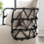 Silla de sala de estar tapizada y con botones COOLMORE
