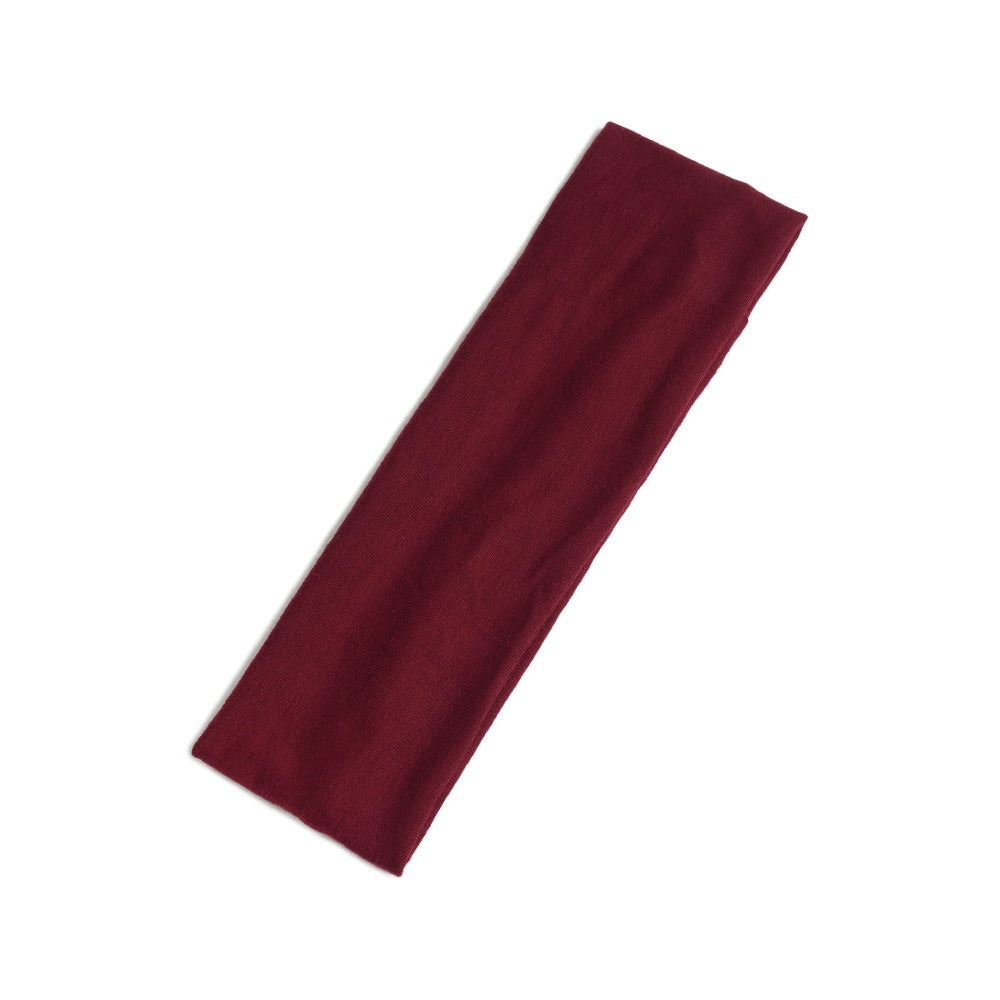 Simple Sports Headband Running Sports Anti Sweating Yoga Headband Unisex Solid Color Single Loop Headband - Korvel