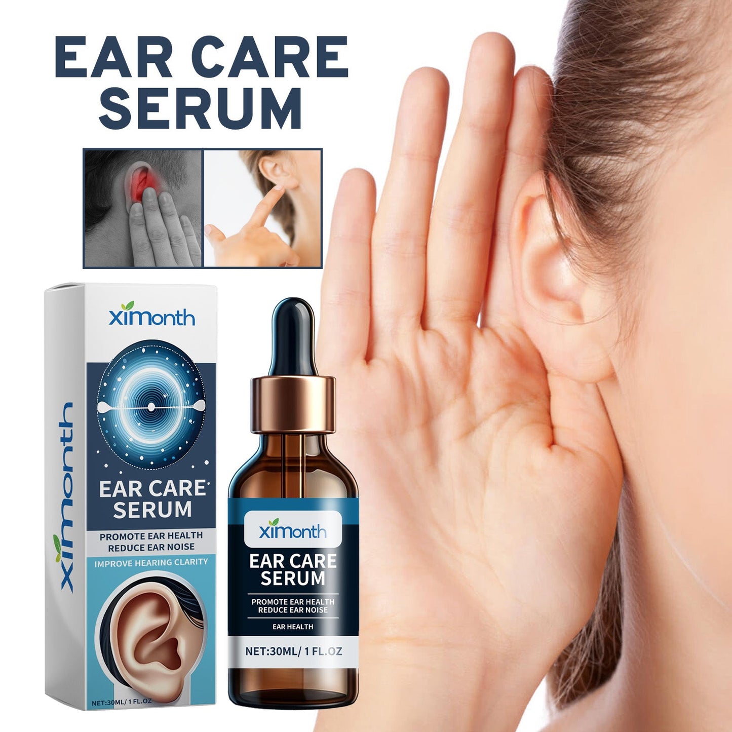 Sérum Premium pour le Soin des Oreilles pour le Confort et la Propreté