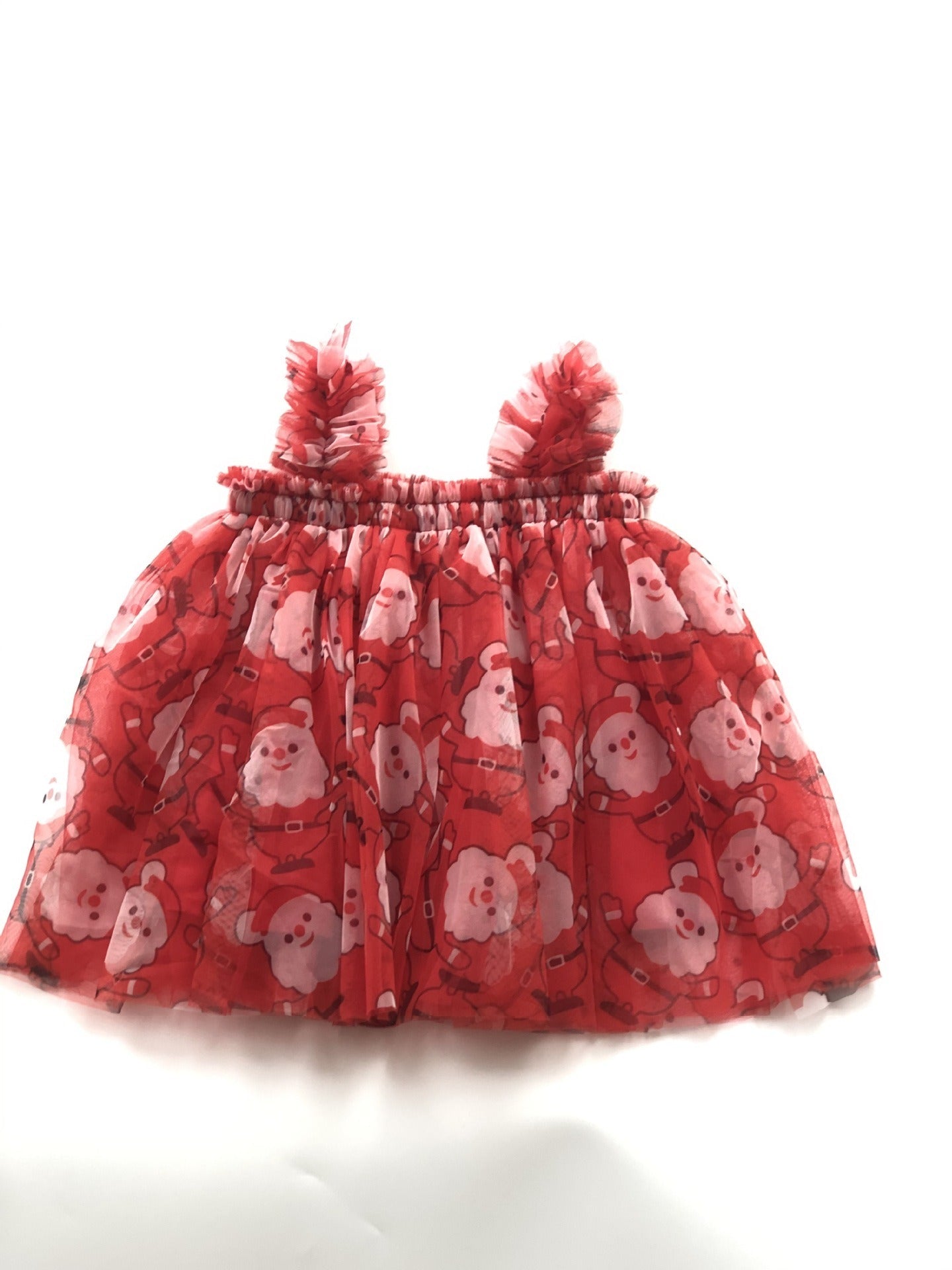 Embroidered Mesh Strapless Fluffy Princess Dress