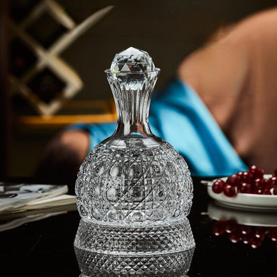 Decanter red wine household light luxury rotating tumbler crystal wine pot wine glass red wine glass wine set - Korvel