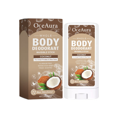 Whole Body Deodorant, Clean Armpit Sweat Odor Mild Refreshing Deodorant Stick - Korvel