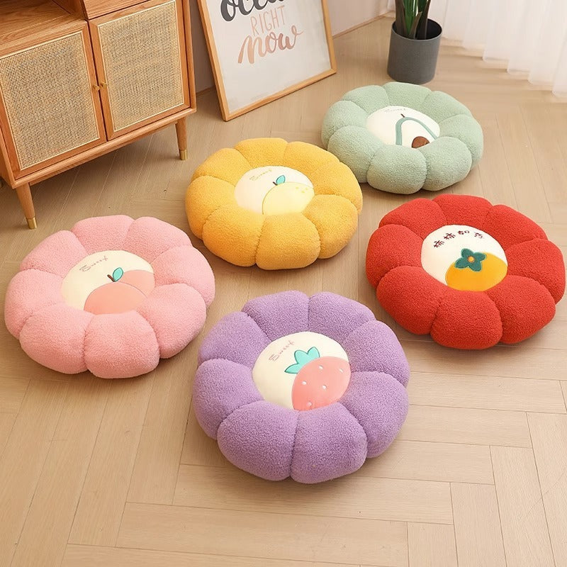 New Pumpkin Cushion Color Contrast Persimmon Ruyi Putuan Home Sofa Decoration Soft Cushion - Korvel