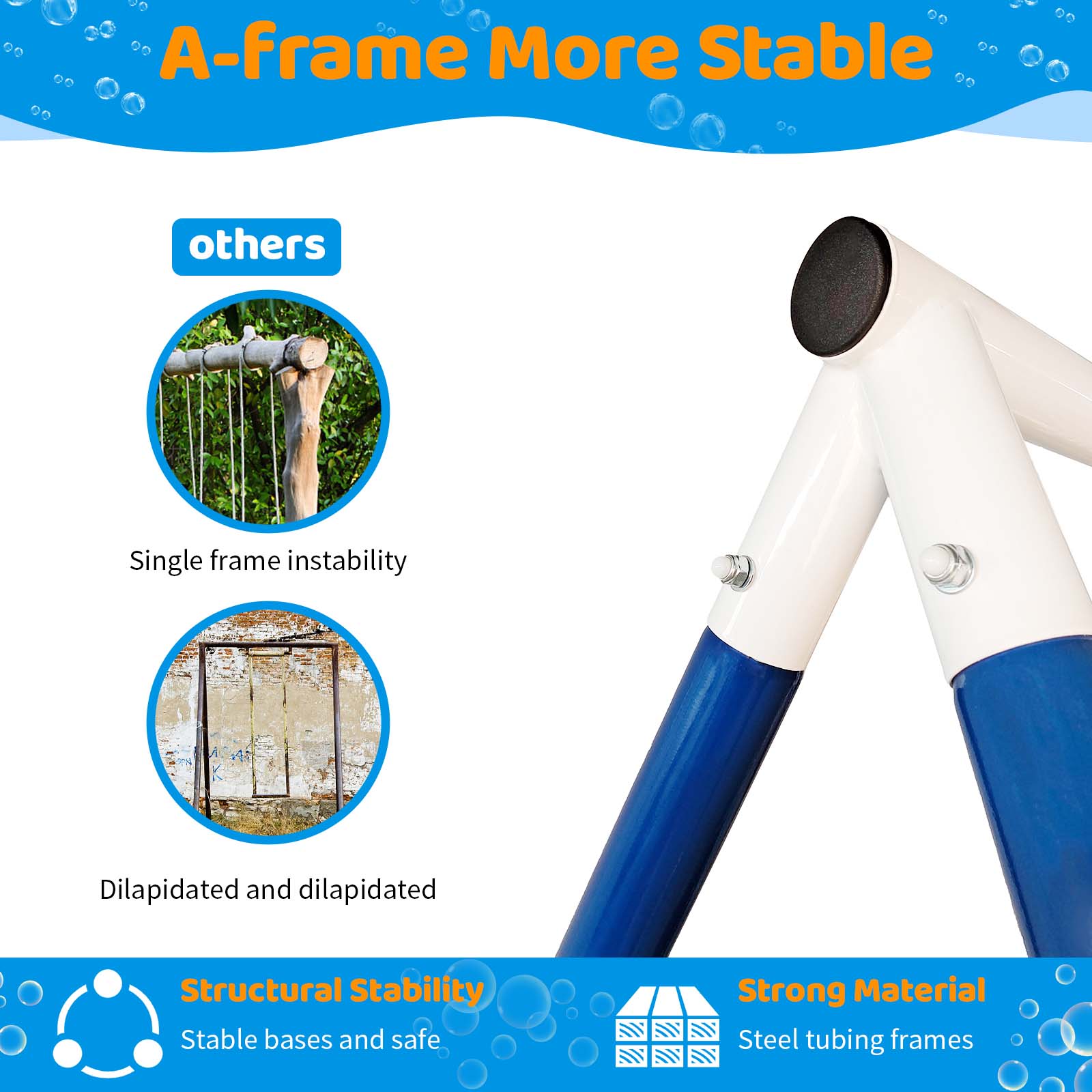 Metal Swing Stand With Saucer Outdoor Playground Metal Swing Set For Kids Outdoor Play Equipment - Korvel