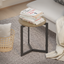 19.68''H Round Accent End Table with Sturdy Metal Frame