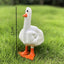 Estatua de Pato con Dedo Medio - Decoración de Resina Única