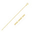 Cadena Figaro Sólida de Oro Amarillo de 14k - 1.3mm