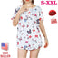 Women’s Floral Printed Summer Blouse - Casual Short Sleeve Top