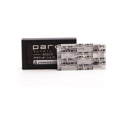 Parker Premium Platinum Stainless Steel DE Razor Blades - 100 Count