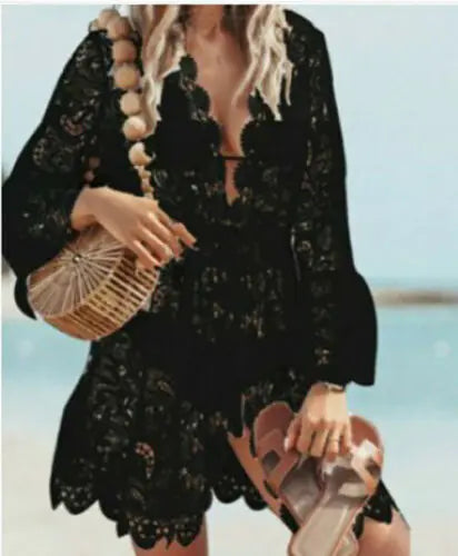 Couverture Maxi en Dentelle Boho pour Femmes - Maillots de Bain d'Été