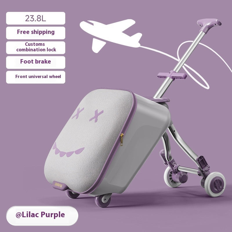 Maleta Trolley para Niños con Asiento y Rodante