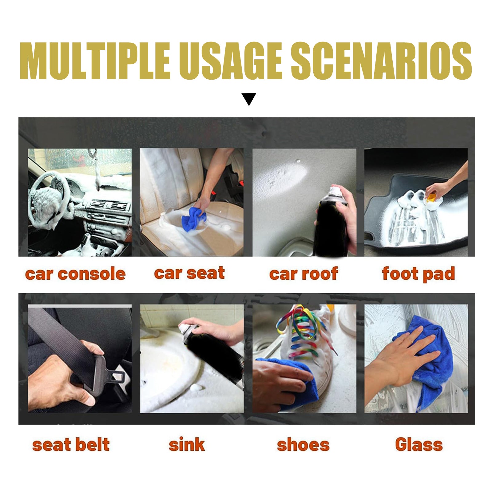 Car Interior Cleaner, Interior Instrument Panel Cleaning Maintenance Polishing Refurbished Multi-Functional Cleaner - Korvel