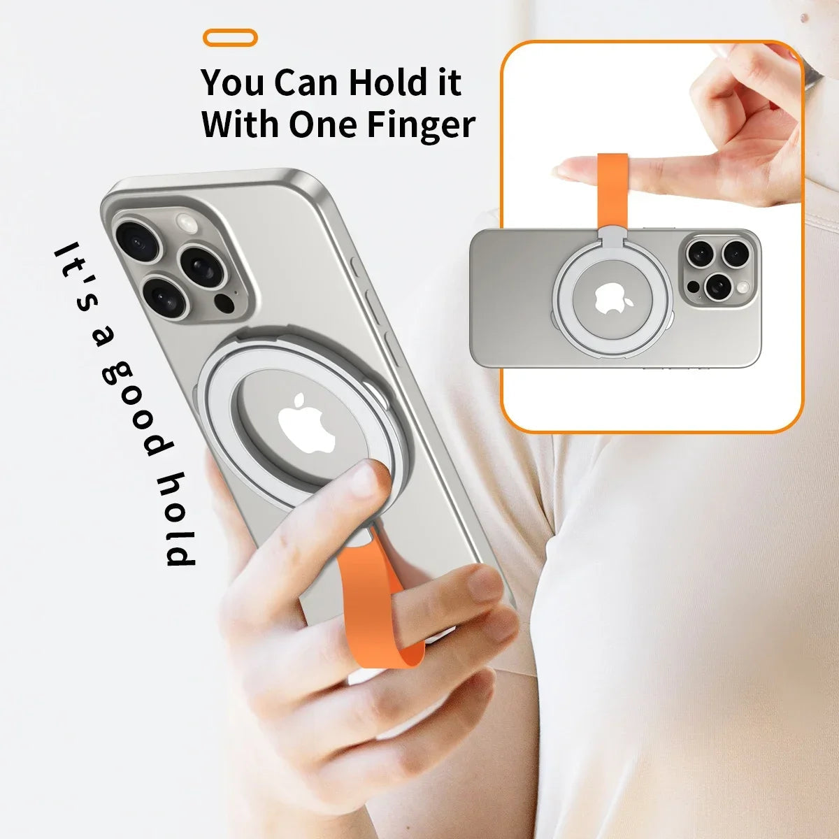 Magnetic Cell Phone Ring Holder for MagSafe