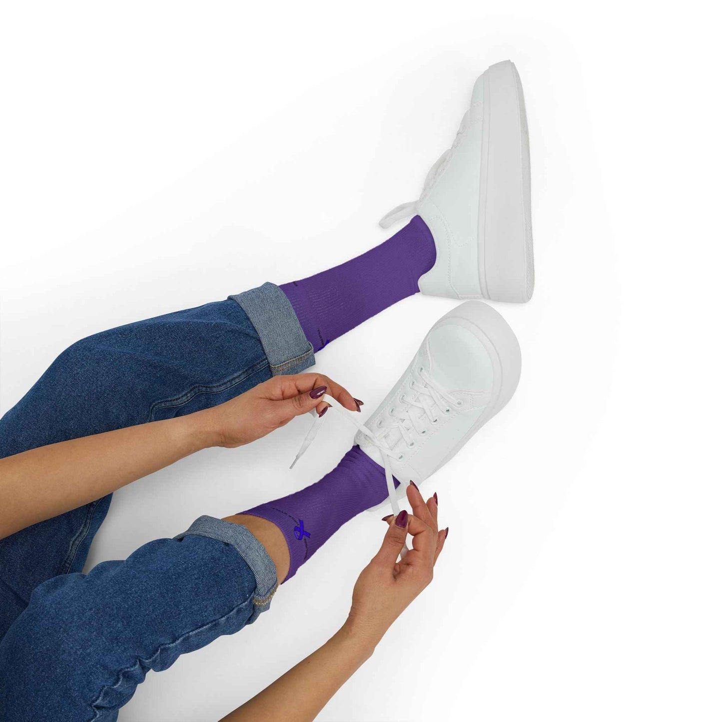 Toujours là. Ici encore. Chaussettes de sensibilisation à l'épilepsie