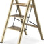3-level ladder, aluminum alloy ladder, folding ladder, wide anti slip pedal, portable ladder with a weight capacity of 300 pound - Korvel