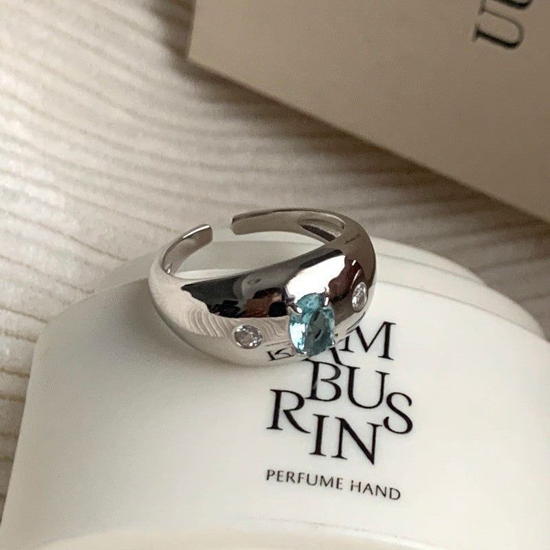 Anillo de Diamante de Circonita de Color Dopamina Love para Mujeres