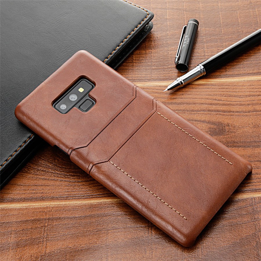 Card Holder Case for Samsung Galaxy Note 9 8 Luxury Leather Wallet Shockproof Slim Hard Back Cover for Galaxy - Korvel