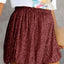 Sequin Elastic Waist Shorts - Korvel