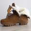 Bottes de neige extérieures brunes premium pour temps froid