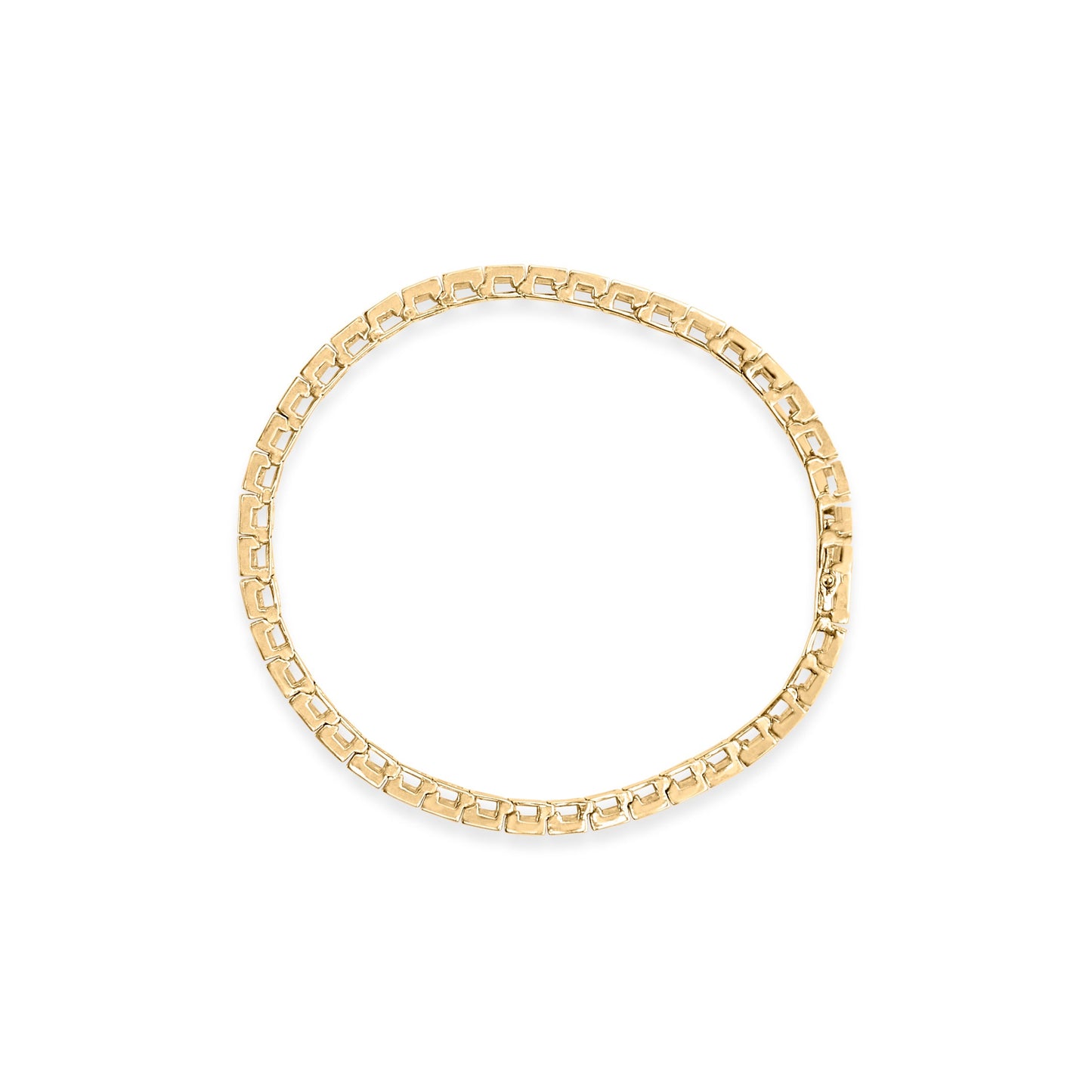 10K Yellow Gold 4.00 Cttw Diamond Tennis Bracelet