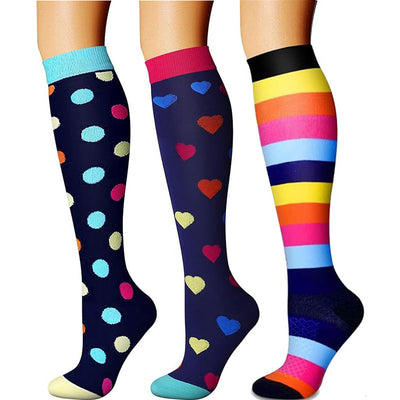 Sports pressure socks long tube socks calf socks compression socks skipping rope elastic cycling socks - Korvel