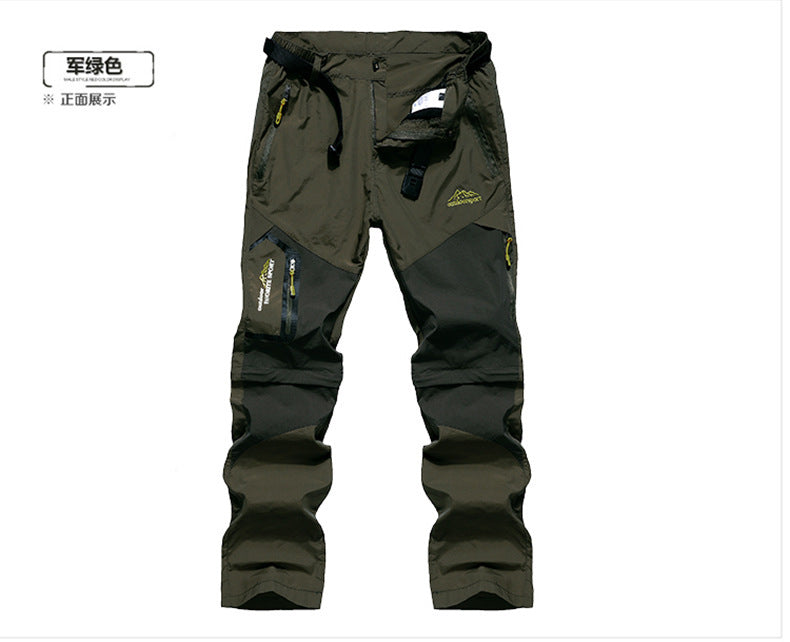 Pantalons de randonnée à séchage rapide avec shorts détachables