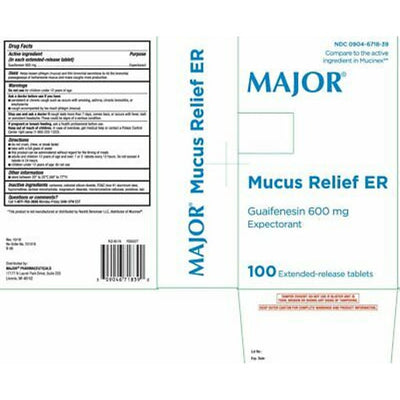 Mucus Relief Tablets 600 mg - 50 Count