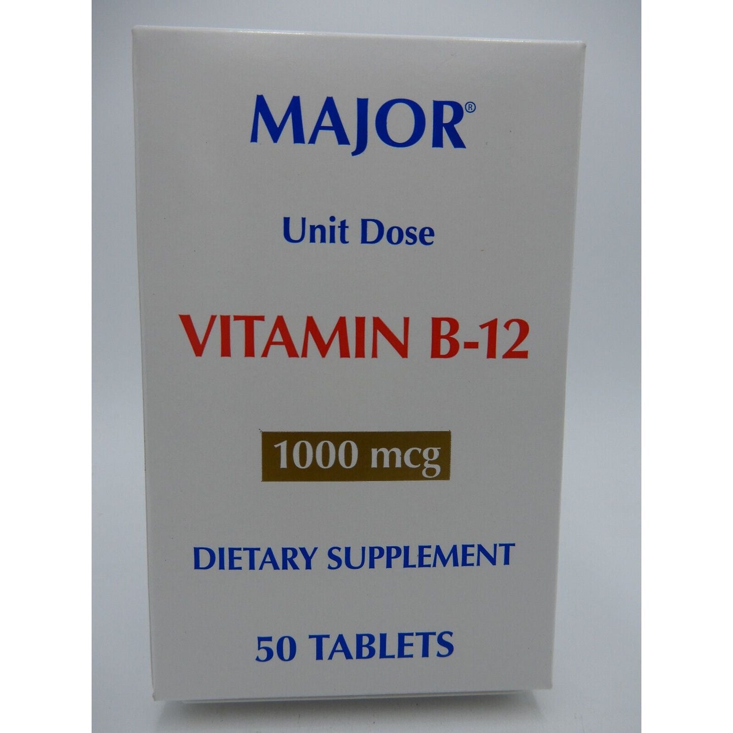 Major Vitamin B-12 1000 Mcg - 50 Unit Dose Tablets