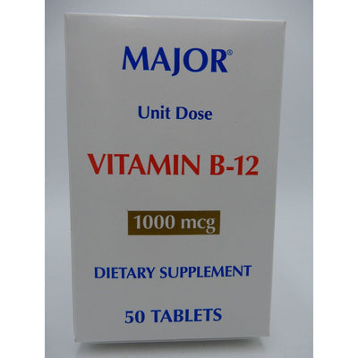 Major Vitamin B-12 1000 Mcg - 50 Unit Dose Tablets