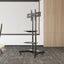 FANCO Universal Rotating TV Stand, suitable for 32-80 inch TVs, adjustable tilt height, maximum VESA 600x400mm (black) - Korvel