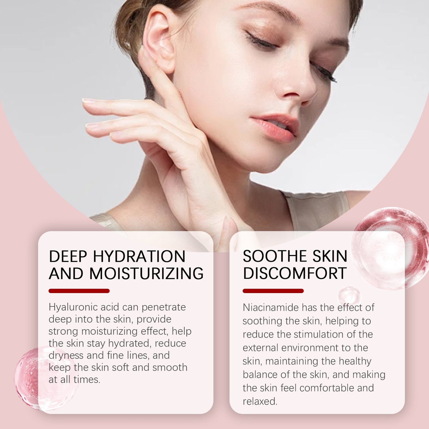 Niacinamide Facial Gel Deeply Nourises Facial Skin Repair Moisturizing Massage Moisturizing Gel - Korvel