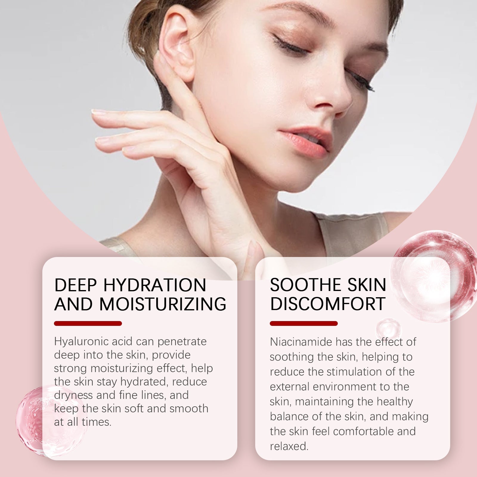 Niacinamide Facial Gel Deeply Nourises Facial Skin Repair Moisturizing Massage Moisturizing Gel - Korvel