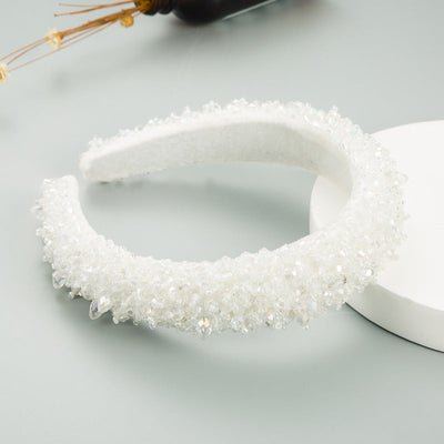 Ins New Baroque Hand-Sewn Stellalou Headband Full Of Crystal Headband - Korvel