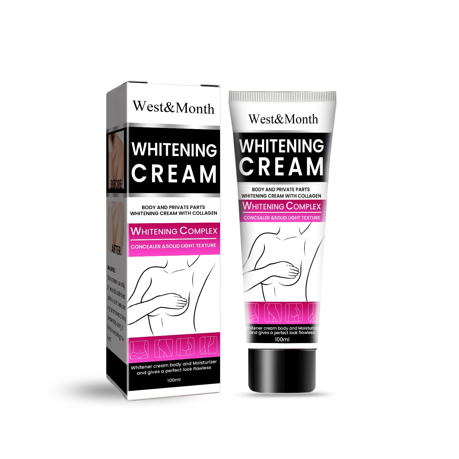 Whitening Cream, Whitening And Brightens Skin, Moisturizes And Removes Blackness Beauty Skin Cream - Korvel