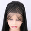 Peluca trenzada de encaje frontal premium para mujeres negras