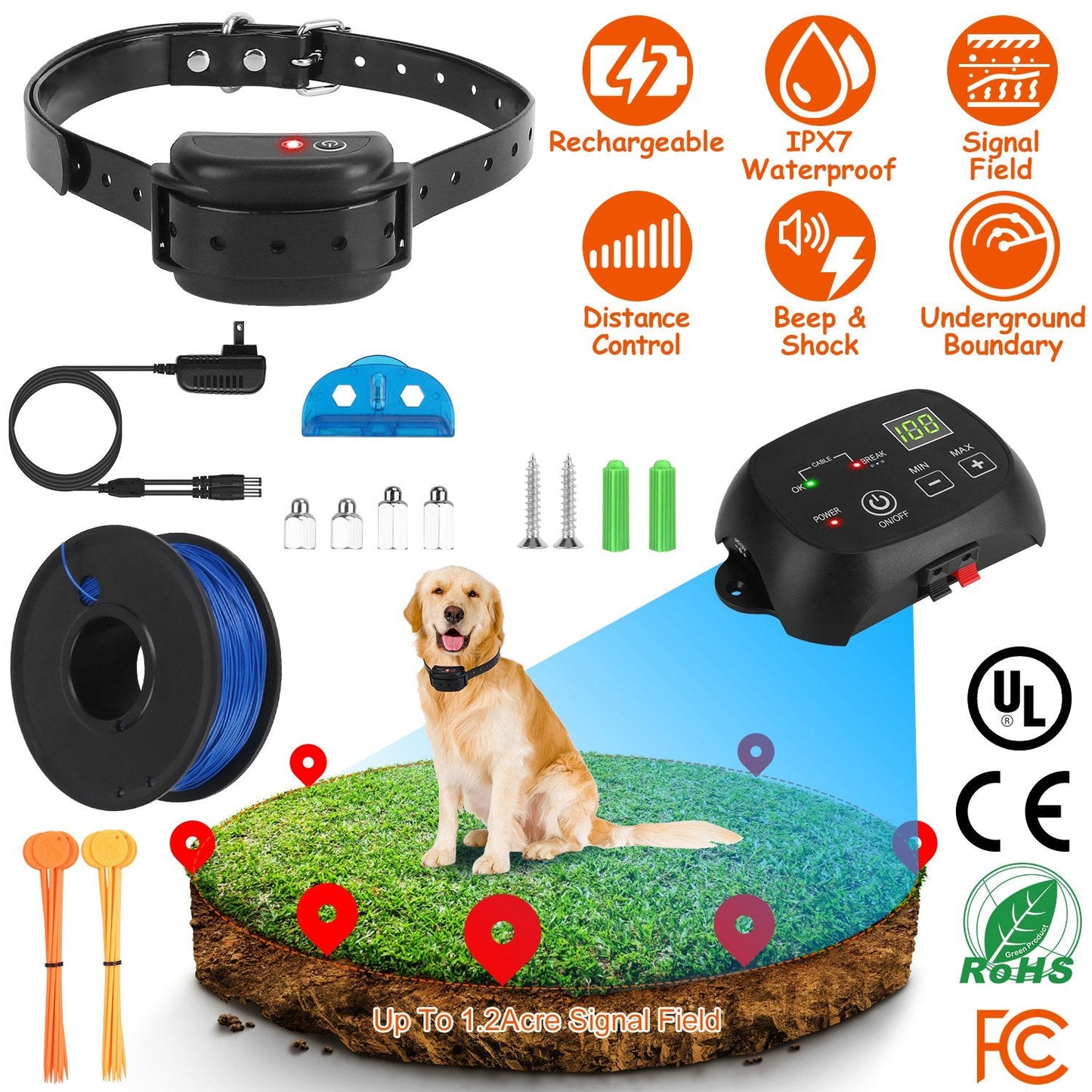 Système de clôture électronique pour chien GBruno