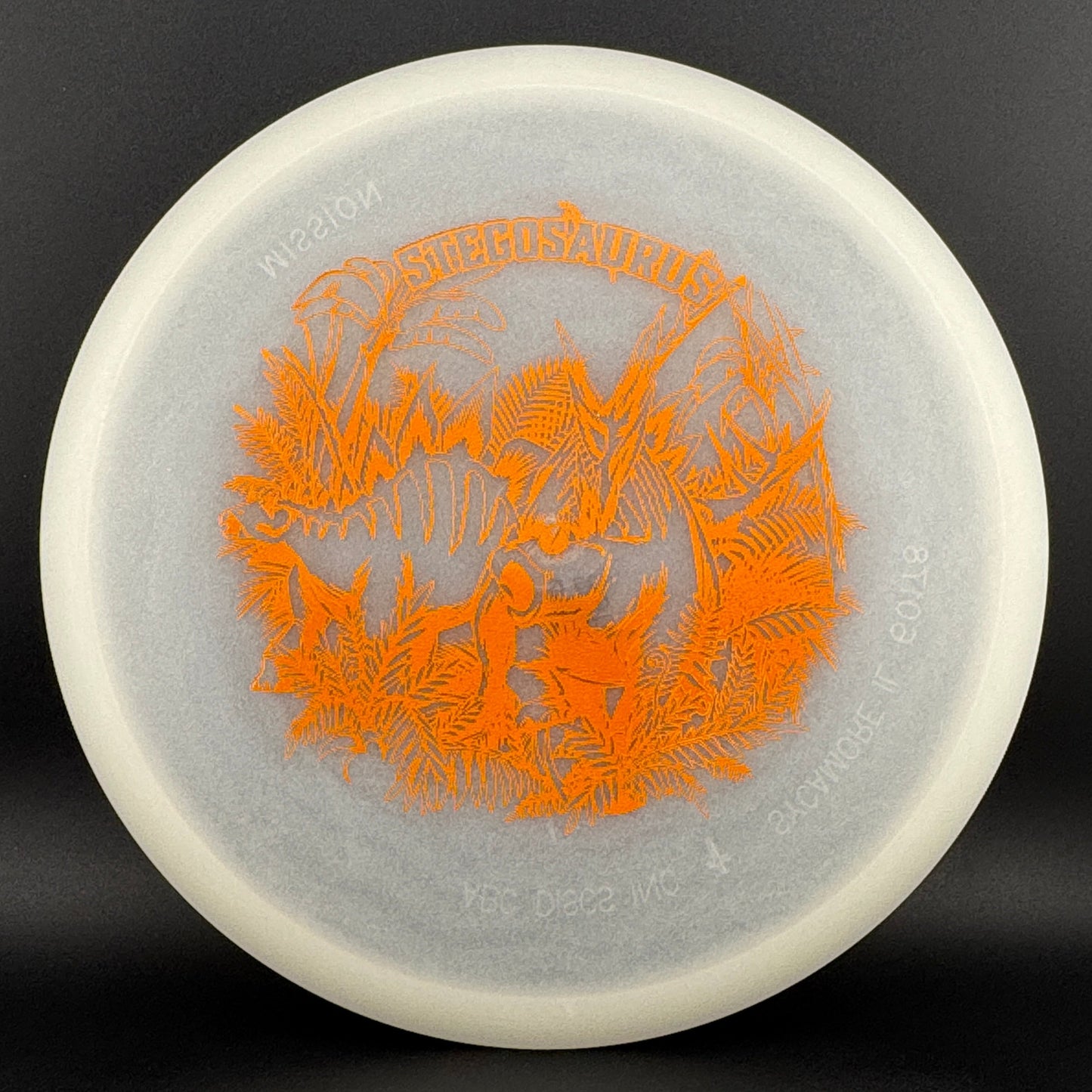 Glow Egg Shell Stegosaurus - Special Edition Disc Golf Disc