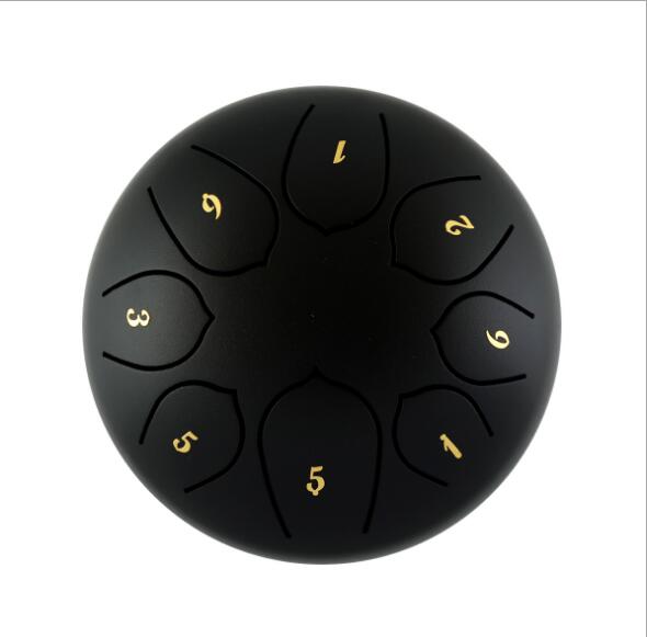 Tongue Drum 6 Inch Steel Tongue Drum Set 8 Tune Hand Pan Drum Pad Tank Sticks Carrying Bag Percussion Instruments Accessories - Korvel
