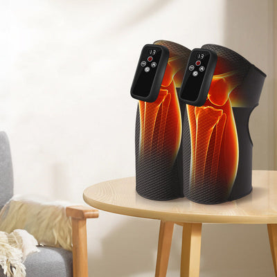 Electric heating knee massage instrument, vibration moxibustion, shoulder and elbow joint pain, hot compress knee massager for old cold legs - Korvel