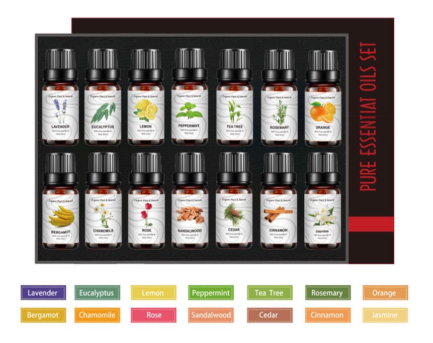 14 Piece Cross border Unilateral Essential Oil Set Box Unisex 14 Pack Body Set 10ml - Korvel